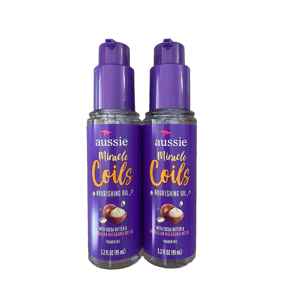 Aussie Miracle Nourishing Oil w/ Cocoa Butter & Macadamia New 2-Pack